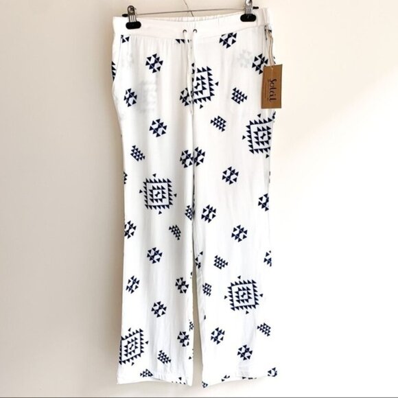 Revolve Plush Soleil Pants Straight Leg High Waist Southwestern Print Size Small - Picture 2 of 15